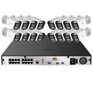 Système <span class=keywords><strong>de</strong></span> caméra IP POE intelligente à double éclairage 16CH 8CH 4CH 8MP, surveillance en direct, OEM, audio, <span class=keywords><strong>sécurité</strong></span>, caméra bullet réseau CCTV 4K, kit NVR, vision nocturne - Product Image 1