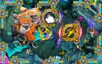 Table de jeu de pêche en métal AQUAMAN KING of GLORY populaire aux États-Unis avec interface anglaise pour plusieurs joueurs