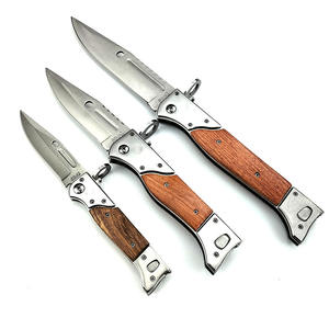 <span class=keywords><strong>Couteau</strong></span> de camping et de pêche portable de haute qualité avec manche en bois, <span class=keywords><strong>couteau</strong></span> pliant multifonctionnel pour l'extérieur - Product Image 4