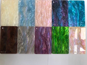 Galactic Fantasy Blue Purple Cast Feuille acrylique pour formage sous vide Feuille acrylique irisée de 3mm - Product Image 6