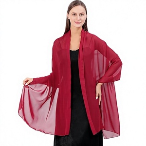 Women's Chiffon Sheer Shoulder <b>Shawl</b> Wrap Solid Color Lightweight Cape Cover <b>for</b> Evening Dresses <b>Wedding</b> Party Casual Styling - Product Image 4