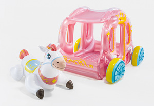 En stock 56514 Centre <span class=keywords><strong>de</strong></span> jeu gonflable amphibie eau et terre, jouet flottant en forme <span class=keywords><strong>de</strong></span> carrosse <span class=keywords><strong>de</strong></span> princesse - Product Image 3