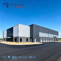 Entrepôt à structure métallique avec cadre métallique de haute qualité, grande portée, taille personnalisable, installation rapide, certification CE, OEM, ODM