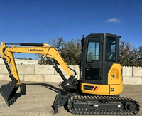 Miniexcavadora Liugong 9035FZTS de 3.5 Toneladas, Excavadora Diésel de Bajo Consumo para Construcción y Movimiento de Tierras, Motor y Caja de Cambios Globales