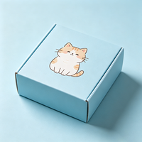 Boîte d'emballage extérieure rigide en PET personnalisée pour le rangement des ensembles de jouets à la menthe pour chatons