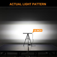 Barre lumineuse LED 12V pour voiture, 7, 13, 20 pouces, 60/120/180W, projecteur, feu antibrouillard, éclairage de travail, pour tout-terrain, camion, remorque, 4x4, VTT, lampe de conduite