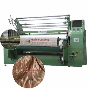 HuaEn Bamboo Zigzag pleats HE-217-T fabric velvet plisse machine electronic jacquard loom machine textile plaiting machine