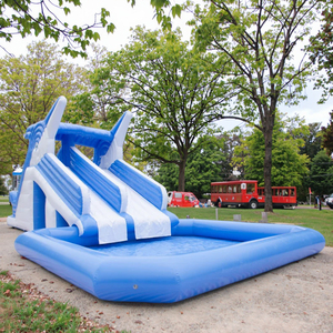 Toboggan gonflable double face de qualité commerciale avec mur d'escalade, château gonflable géant en PVC <span class=keywords><strong>pour</strong></span> <span class=keywords><strong>location</strong></span> événementielle et parcs d'attractions - Product Image 4