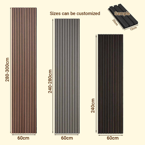 Panneau mural en lattes de bois écologique sans formaldéhyde, panneau en MDF de qualité E0 pour usage résidentiel et commercial - Product Image 6