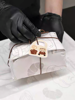 Feuilles de papier sulfurisé personnalisées imprimées quadricolore en offset, emballage alimentaire en pâte recyclée pour pain, gâteaux, pâtisseries et snacks