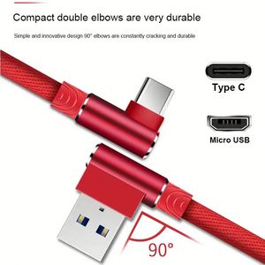 Data Cables Nylon <b>Type</b> <b>C</b> Fast Charging Cable USB3.0 Usb-<b>c</b> Power <b>Adapter</b> Cable Braided Wire for Smart Phones - Product Image 2