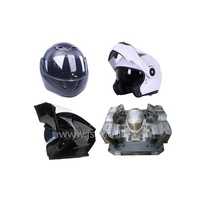 Fabricant de moules de Taizhou de qualité, machine de moulage par injection plastique, fabrication de moules pour casque de moto à visière relevable