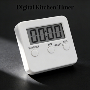 Temporizador de Cocina Digital Mini de Plástico con <span class=keywords><strong>Pantalla</strong></span> LCD, Temporizador de Cocina con Dígitos Grandes, Alarma Fuerte, Base Magnética - Product Image 2