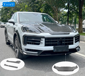 Chất Lượng Cao Tự Động Phần Đối Với Porsche Cayenne Nâng Cấp <span class=keywords><strong>MS</strong></span> Phong Cách Cơ Thể Kit Phía Trước Lip Phía Sau Khuếch Tán Bánh Xe Lông Mày Mui Xe Khô Sợi Carbon - Product Image 2
