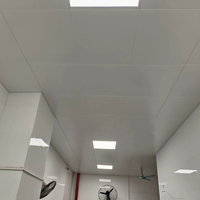 Panneau lumineux LED intégré moderne pour plafond suspendu, bureau commercial