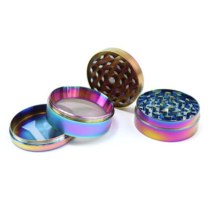 Cá nhân hoá tùy chỉnh thiết kế 4 phần hợp kim kẽm 63mm 50mm hút Herb kim loại máy xay - Product Image 2