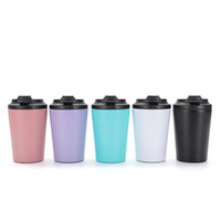 Vente chaude 12OZ Thermos En Acier Inoxydable Double Paroi Gobelet Isolé Flacon À Lait Tasse À Café Sous Vide Tasse De Voyage