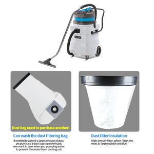 Công nghiệp 90L sử dụng kép Máy hút bụi Hướng dẫn sử dụng lớn hút nước loại bỏ khách sạn máy ướt & khô 3-động cơ mạnh mẽ Bể nhựa - Product Image 4