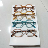Montures de lunettes épaisses en acétate, carrées, à monture complète, lunettes optiques unisexes, mode, verres correcteurs, stock mixte en gros, OEM