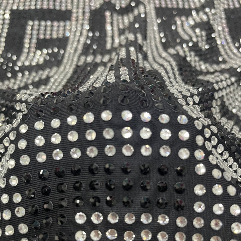 fabric black design glitter