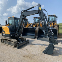 Excavator Hidrolik Crawler HX60A 6 Ton, Mesin Penggali Kompak dengan Bucket Standar untuk Proyek Pemindahan Tanah & Perkotaan