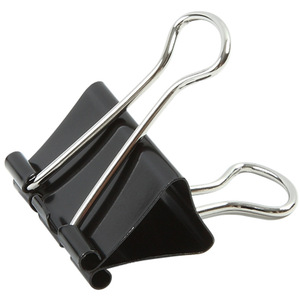 Comix Black Binder <b>Clips</b> 19mm Metal Office Supplies B3609 - Product Image 5