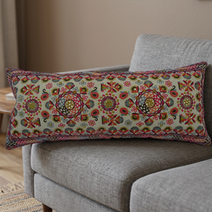 Wholesale Custom <b>Indian</b> Hand Embroidered 100% Cotton Canvas Cushion Covers Pillowcase Home Decor Christmas Gifts - Product Image 2