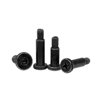 Vis à tête fraisée hexagonale à émbout conique, zinguée noir, grade OEM 8.8, avec embase Phillips, pour machines