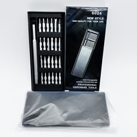 Jeu d'embouts de réparation multifonctions de précision 25-en-1 Tournevis S2 24-en-1 pour téléphones portables, ordinateurs, acier industriel, plastique