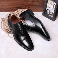 Chaussures de mariage pour hommes, style Oxford, élégantes, en cuir véritable, de haute qualité, pour l'hiver, collection 2026, vente chaude, luxe, populaires
