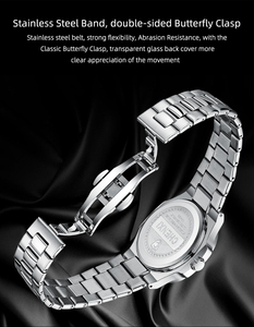 Designer steel strap watch new style night light waterproof simple and fashionable business <b>calendar</b> men's quartz watch - Product Image 4
