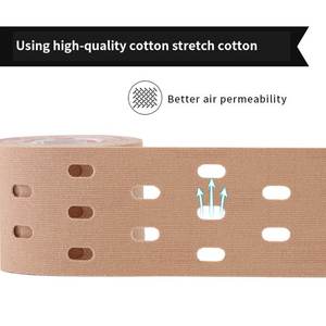 Ruban kinésiologique perforé sans latex de meilleure qualité <span class=keywords><strong>5cm</strong></span> pour le sport et la récupération - Product Image 6