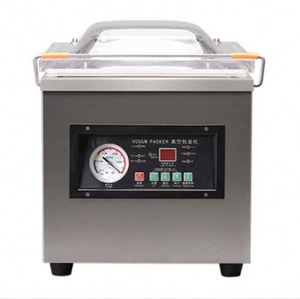 เครื่องซีลสูญญากาศแบบตั้งโต๊ะขนาดเล็ก สแตนเลส รุ่น DZ-260A สำหรับบรรจุภัณฑ์จากโรงงาน เหมาะสำหรับเนื้อวัว ปลา อาหารทะเล และผัก - Product Image 1
