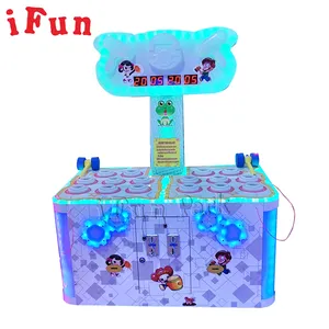 IFUN PARK Electronic Coin Operated Crazy Frog Lottery Hammer Hitting Frog Kids Jump Arcade Amusement Game Machine