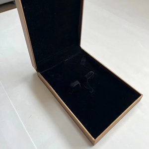 Factory Wholesale Custom Silver Leather Jewelry <b>Box</b> With Logo For <b>Ring</b> Bracelet Pendant Necklace Earring for Ladies' Gift <b>Box</b> - Product Image 6