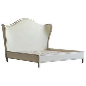 เตียงไม้จริงสไตล์อเมริกันโมเดิร์นเรียบง่าย รุ่นคราวน์เบด ขนาดควีนไซส์/ดับเบิ้ลไซส์ - Product Image 2