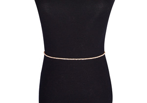 Cadena de cintura de cristal bohemio para mujer y niña, cadena de cuerpo plateado, joyería para fiesta, club nocturno, cadena para la cintura - Product Image 6