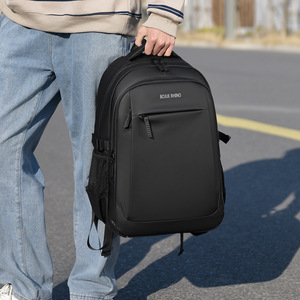 Sac à dos multifonctionnel grande capacité pour homme, étanche, en polyester, avec fermeture éclair, pour étudiants, loisirs en plein air, voyage, sacoche pour ordinateur portable - Product Image 4