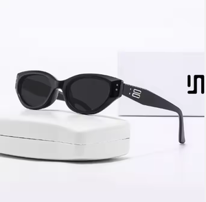 New GM Sunglasses, Sunscreen Sunglasses, Men's Small <b>Frame</b> Sunglasses, Cat Eye Sunglasses, Women's High End Look, Small Face - Product Image 3