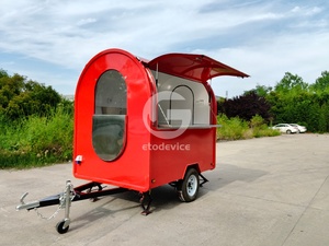 ETODEVICE 2.2M Round Food Trailer Mobile Coffee Shop and <b>Small</b> Restaurant - Product Image 2