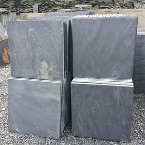 Dalles de <span class=keywords><strong>jardin</strong></span> en ardoise noire de fabrication chinoise, polies <span class=keywords><strong>pour</strong></span> les sols et les murs intérieurs et extérieurs, revêtement mural avec surface rugueuse - Product Image 1