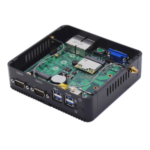 Usine Pas Cher Mini Ordinateur PC Intel Pentuim Argent <span class=keywords><strong>J5005</strong></span> Dual 2 Lan Deux COM Ubuntu Win 10 Nuc Nano Boîte Industrielle Sans Ventilateur PC - Product Image 2