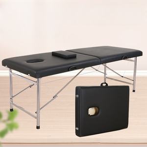 Katlanabilir, taşınabilir ve renkli paslanmaz çelik masaj yatağı akupunktur ve çukurluğu terapi yatağı - Product Image 4