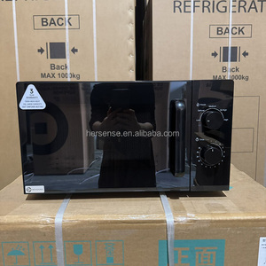 Four à <span class=keywords><strong>micro</strong></span>-<span class=keywords><strong>ondes</strong></span> domestique en acier inoxydable 20L, commande mécanique, puissance de sortie 700W, puissance d'entrée 1150W, noir, 220V 50Hz, minuterie 35 min - Product Image 2