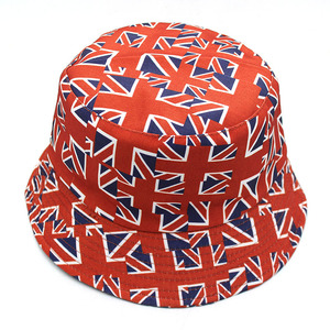 Sombrero de pescador reversible con diseño de bandera del Reino Unido personalizado, impresión por sublimación de doble cara, sombreros de playa de pesca de ala ancha con logotipo personalizado - Product Image 2