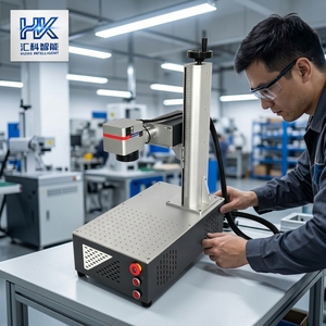 Machine de marquage laser UV optique Huike 355nm pour plastique, jade et agate, sans fissures ni bords brisés - Product Image 1
