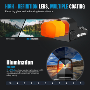 Spina Optics-Vista <span class=keywords><strong>de</strong></span> reflejo compacta FMC, resistente al agua, para <span class=keywords><strong>caza</strong></span>, punto rojo, despertar - Product Image 5
