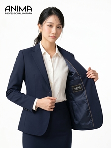 Traje Moderno Minimalista ANIMA para Mujer, Alta Densidad, Resistente a las Arrugas, Transpirable, Ropa para Entrevistas, Fabricante OEM - Product Image 3