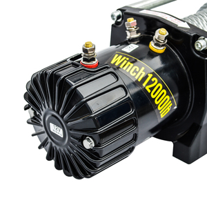 Treuil portable à câble en acier 12V 2000LB avec télécommande infrarouge pour voiture, <span class=keywords><strong>bateau</strong></span>, certifié CE, application électrique automobile - Product Image 1