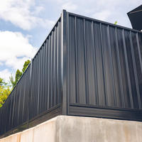 Australische stalen poedercoating geprofileerde Colorbond tuinhekwerk metalen hekpanelen Colorbond hekwerk